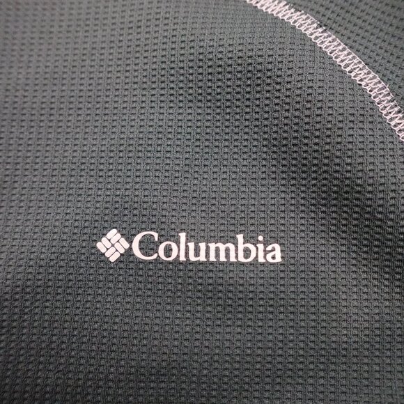 Columbia Heavyweight Baselayer Half Zip Men’s Medium Dark Green Omni-Heat - Picture 2 of 13